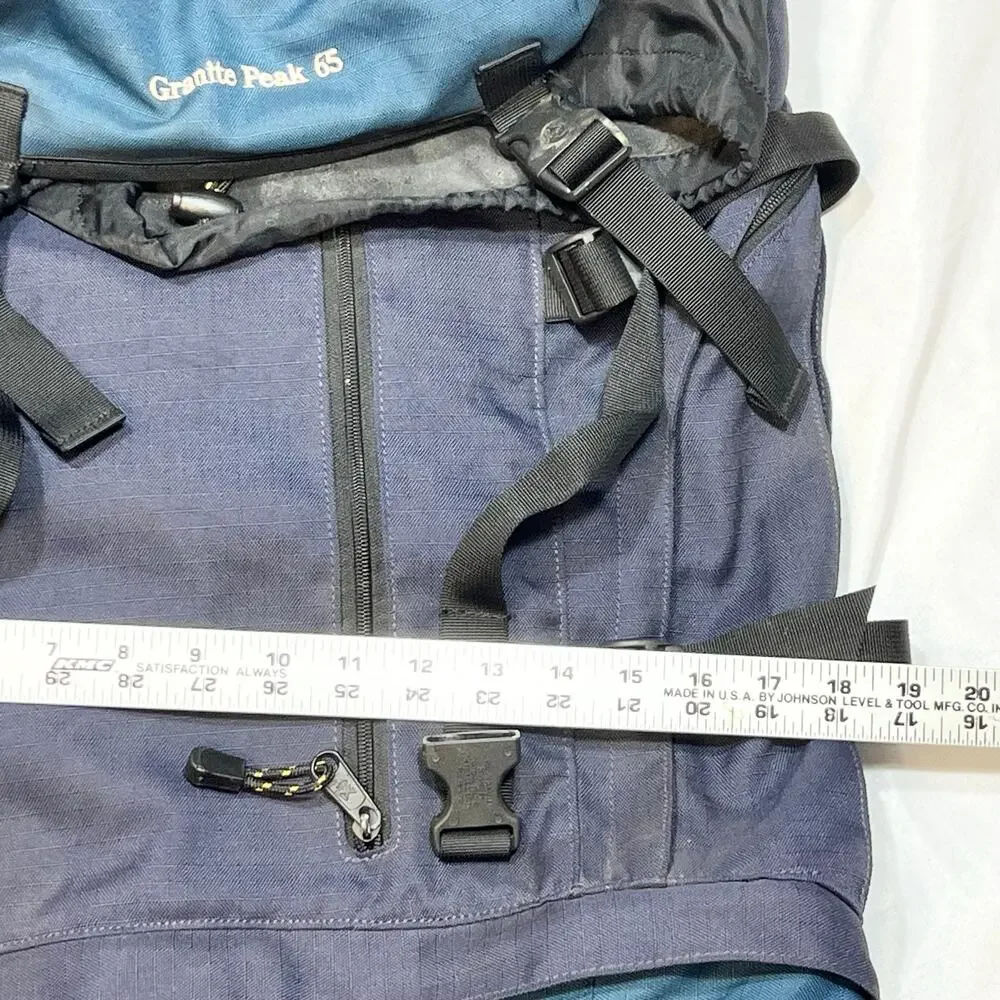 Vintage Black Wolf Granite Peak 65 Hiking Backpack Internal Frame Rucksack 65L